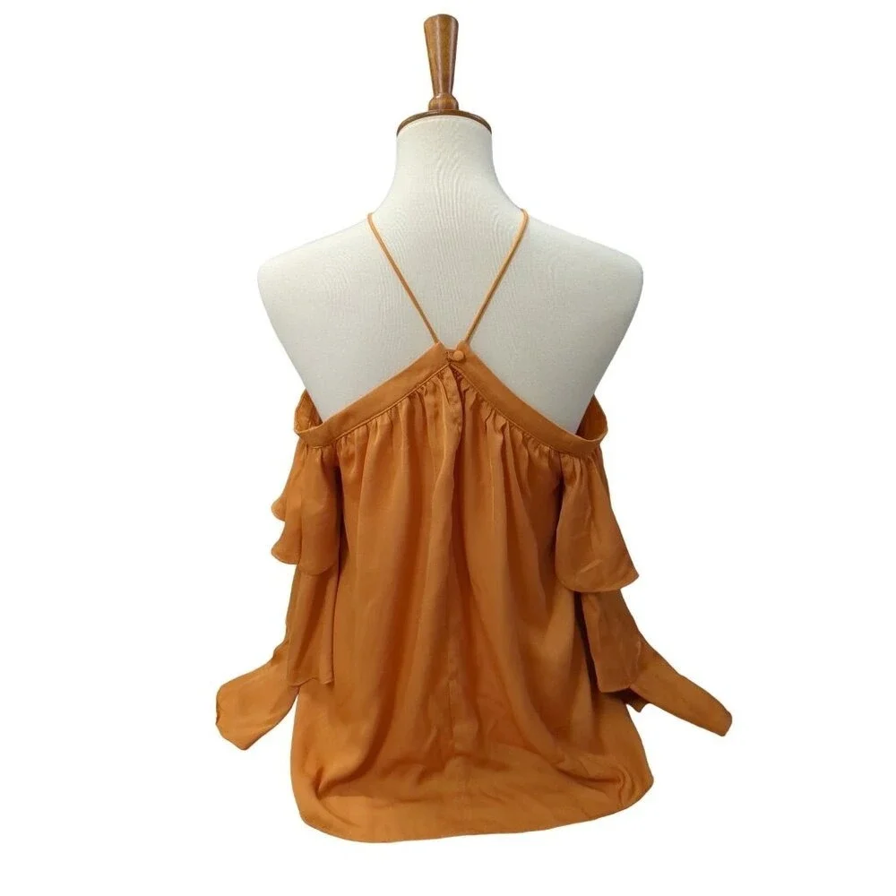 Gianni Bini Tiered Bell Sleeve Top Women XS Merigold Boho Festival‎ Hippie
